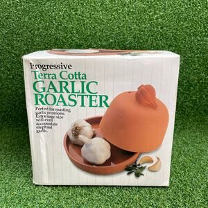 Vintage Progressive International Terra Cotta Garlic Roaster